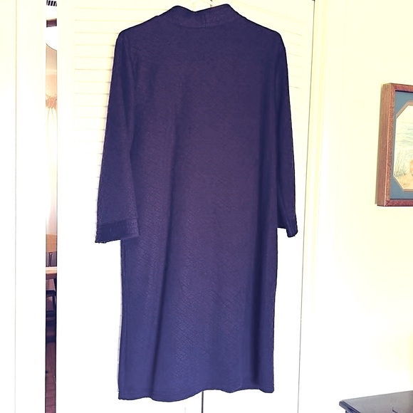 Women’s NWOT Kohl’s Croft & Barrow Intimates Navy Blue Zip up Robe size L - Picture 2 of 5